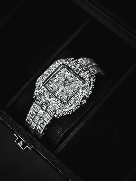 Luxury Full-Iced Out Wristwatch  (Inspired by Karan Aujla)