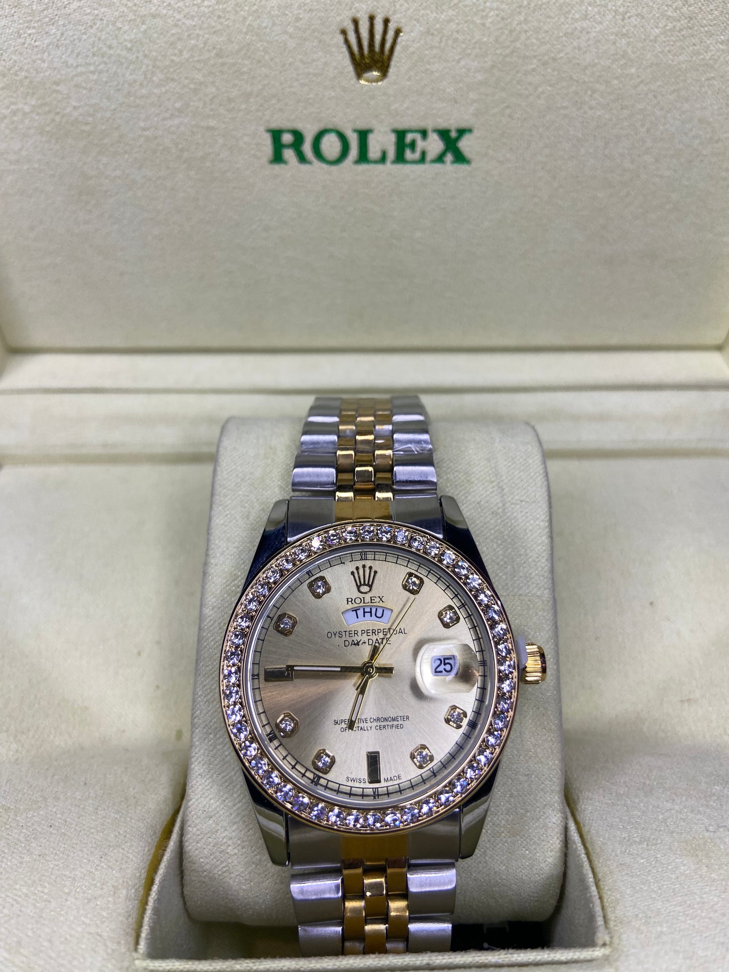 Rolex Oyster Perpetual Day-Date – Two Tone golden Dial Edition