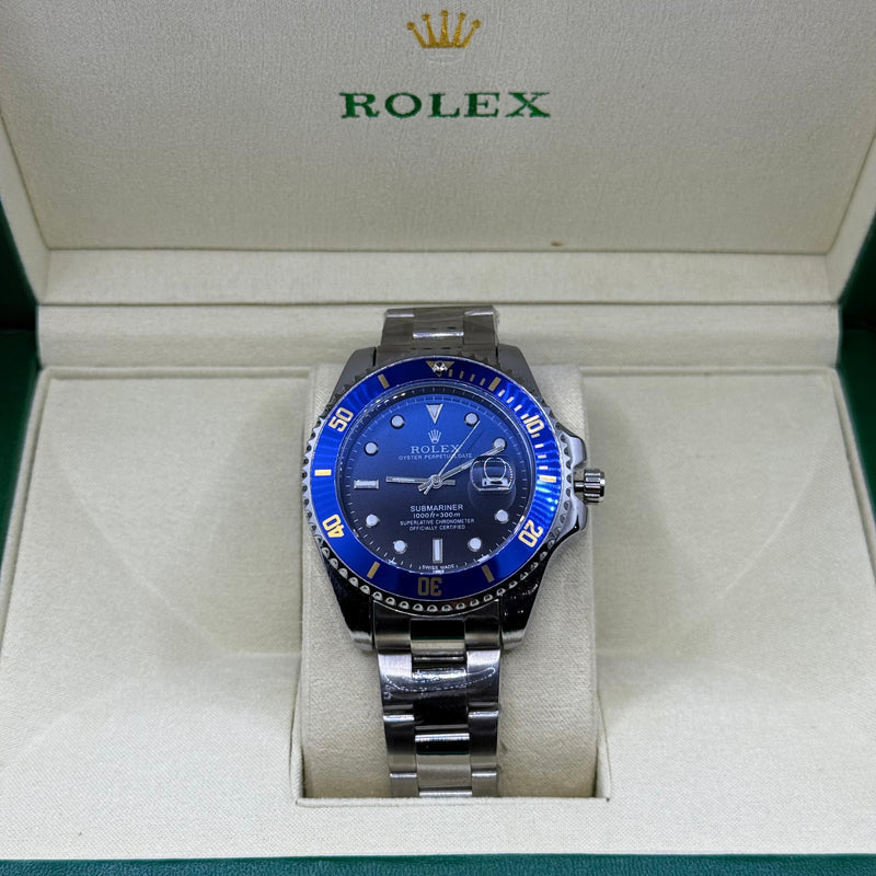 Rolex Submariner Blue Rotating Dial With Master Lock