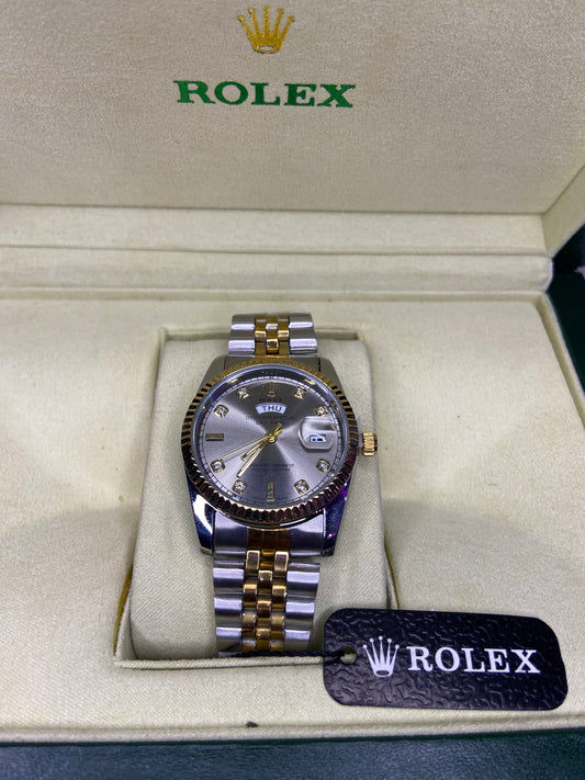 Rolex Oyster Perpetual Day-Date – Two Tone Silver Dial Edition