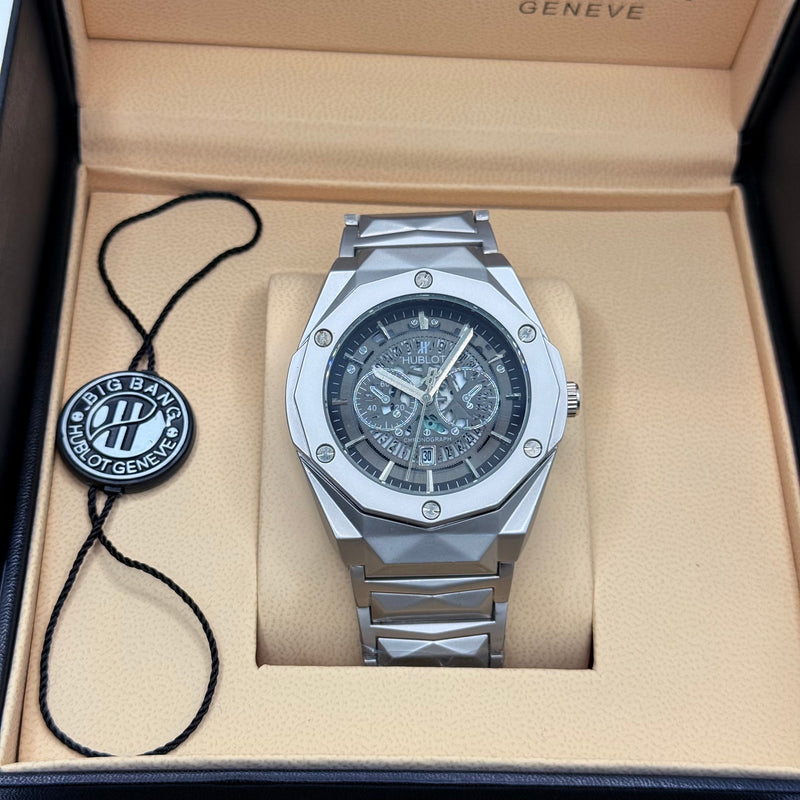 Hublot Diamond Cut Black Dial