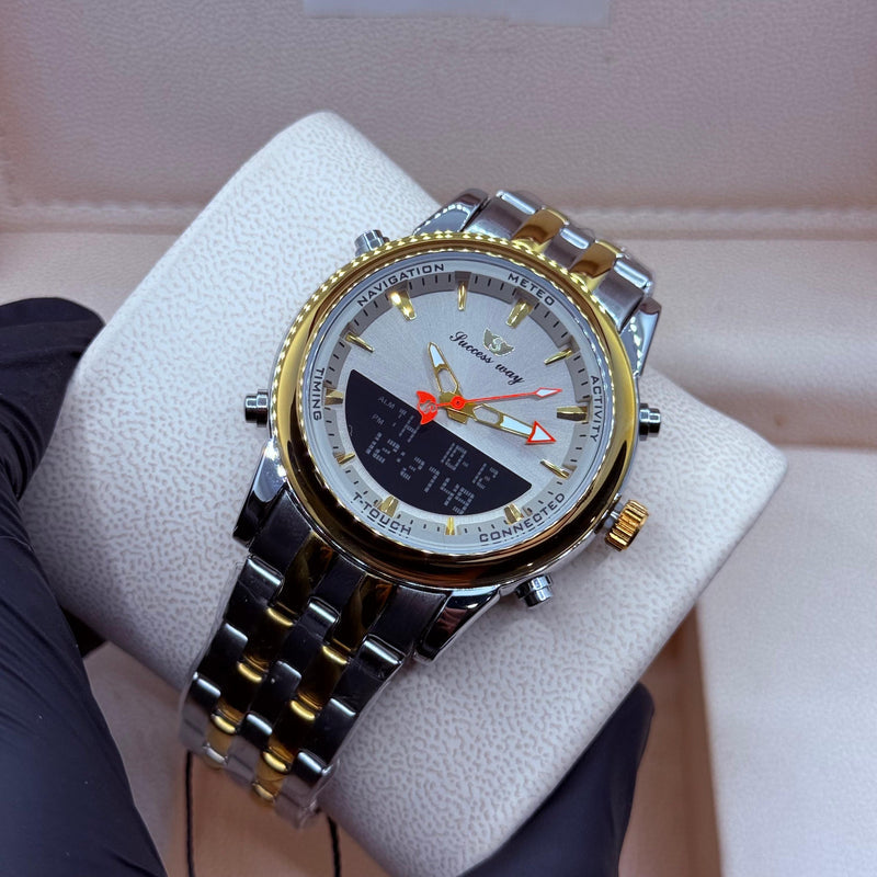 Dual Time Watch Truetone With gray Dial