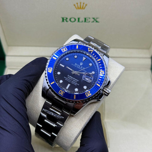 Rolex Submariner Blue Rotating Dial With Master Lock